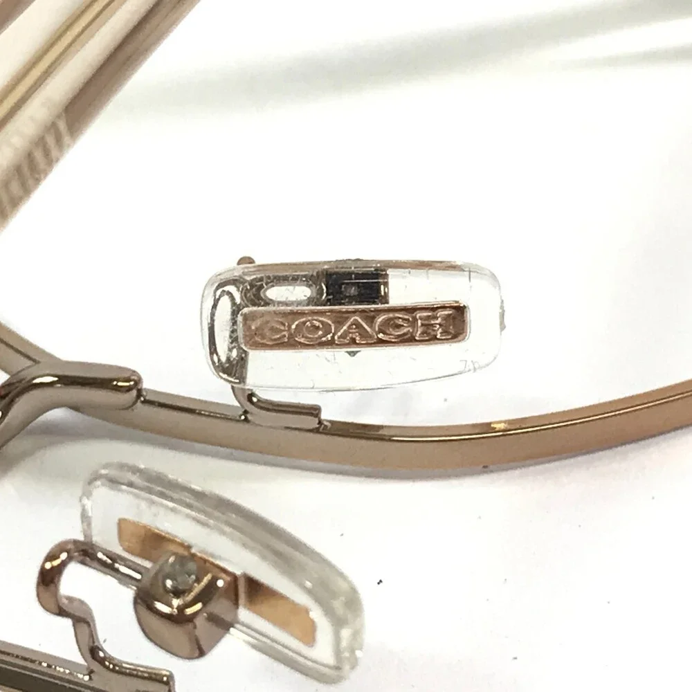 Coach Eyeglasses Frames HC7147 CH556 93315M Shiny Rose Gold Wire Rim 56-20-140